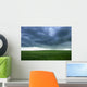 A Cloudy Sky Over A Field, Alberta, Canada Wall Mural