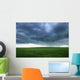 A Cloudy Sky Over A Field, Alberta, Canada Wall Mural