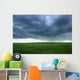A Cloudy Sky Over A Field, Alberta, Canada Wall Mural