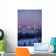 Misty Skyline, Edmonton, Alberta, Canada Wall Mural