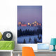 Misty Skyline, Edmonton, Alberta, Canada Wall Mural