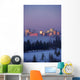 Misty Skyline, Edmonton, Alberta, Canada Wall Mural