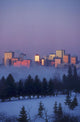 Misty Skyline, Edmonton, Alberta, Canada Wall Mural