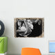 A Black And White Photo Of A Cowboy Boot And Stirrup Wall Mural