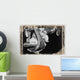 A Black And White Photo Of A Cowboy Boot And Stirrup Wall Mural