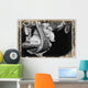 A Black And White Photo Of A Cowboy Boot And Stirrup Wall Mural