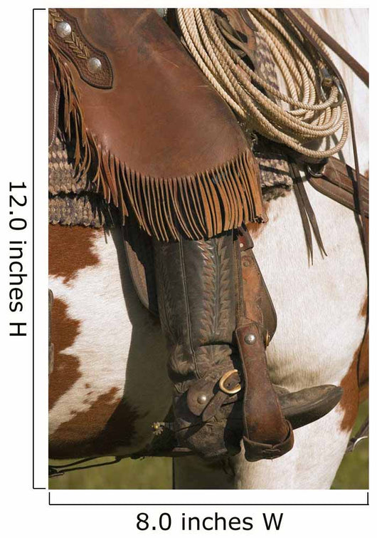 A Close-Up Of A Roper On Horseback Wall Mural