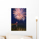 Fireworks Over A Body Of Water Wall Mural