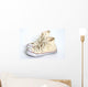 A Pair Of Cream Hightop Sneakers Wall Mural