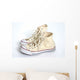 A Pair Of Cream Hightop Sneakers Wall Mural
