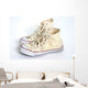 A Pair Of Cream Hightop Sneakers Wall Mural