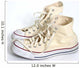 A Pair Of Cream Hightop Sneakers Wall Mural
