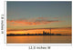 Skyline Of Toronto Against A Beautiful Sunset Wall Mural
