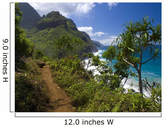 Kalalau trail in Kauai, Hawaii Wall Mural