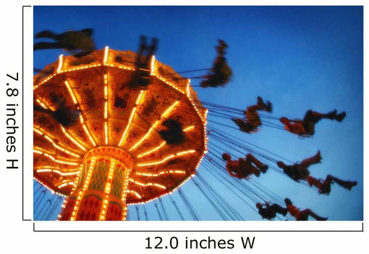 Giant Swing At An Amusement Park Wall Mural