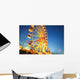 A Ferris Wheel At Night Wall Mural