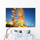 A Ferris Wheel At Night Wall Mural