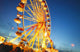 A Ferris Wheel At Night Wall Mural