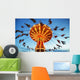 Giant Swing At An Amusement Park Wall Mural