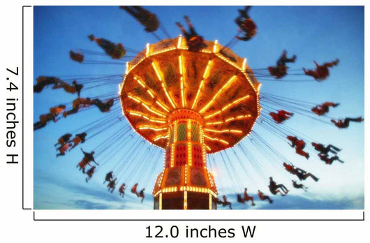 Giant Swing At An Amusement Park Wall Mural