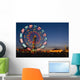 Ferris Wheel In The Evening Wall Mural
