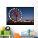 Ferris Wheel In The Evening Wall Mural