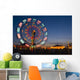 Ferris Wheel In The Evening Wall Mural