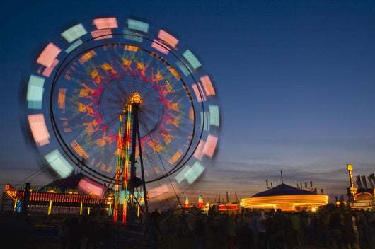 Ferris Wheel In The Evening Wall Mural