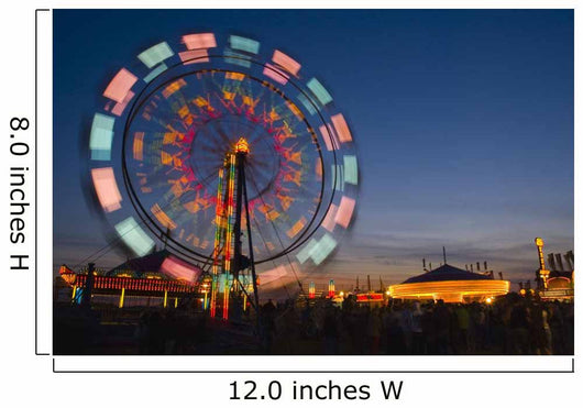 Ferris Wheel In The Evening Wall Mural