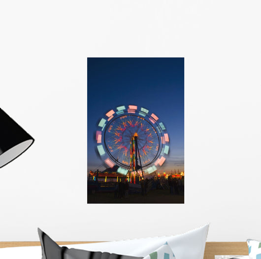 Time Delay Ferris Wheel Wall Mural