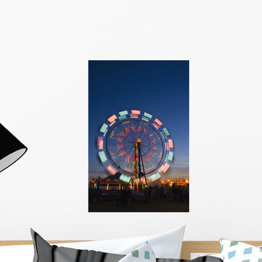 Time Delay Ferris Wheel Wall Mural