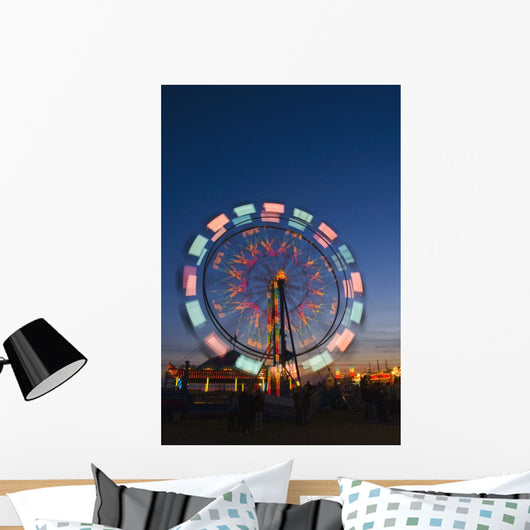 Time Delay Ferris Wheel Wall Mural