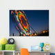 Close Up Of A Ferris Wheel At Night Wall Mural