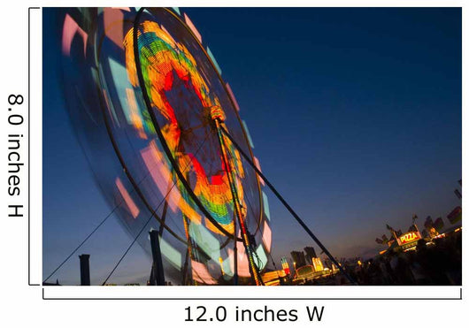 Close Up Of A Ferris Wheel At Night Wall Mural