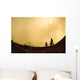 Two Cyclists Wall Mural