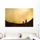 Two Cyclists Wall Mural
