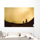 Two Cyclists Wall Mural