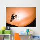 Silhouette Of Stunt Cyclist Wall Mural
