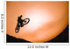 Silhouette Of Stunt Cyclist Wall Mural
