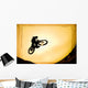 Silhouette Of Stunt Cyclist Wall Mural