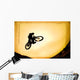 Silhouette Of Stunt Cyclist Wall Mural