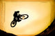 Silhouette Of Stunt Cyclist Wall Mural