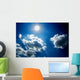 Blue Sky with Clouds Wall Decal