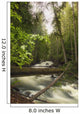 A Rushing River In A Forest Wall Mural