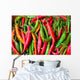 Hot Peppers Wall Mural