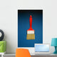 A Red Paintbrush Wall Mural
