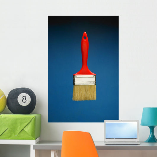 A Red Paintbrush Wall Mural
