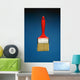 A Red Paintbrush Wall Mural