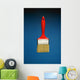 A Red Paintbrush Wall Mural