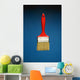 A Red Paintbrush Wall Mural